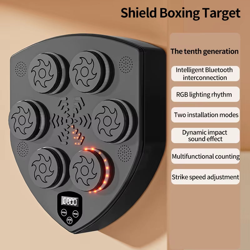 2024 Bluetooth Music Boxing Machine Smart Sports Fitness Music Boxing Bag Muay Thai Rhythm Response Exercise Boxing Machine
