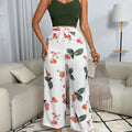 Usboutiquechic Women'S Summer Sleeveless Crop Top & High-Waist Pants Set | 100% Polyester Casual Two Piece Outfit