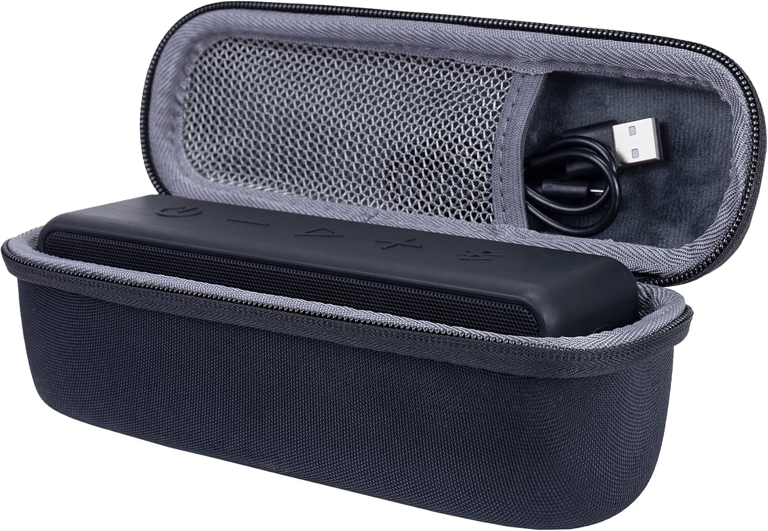 Co2Crea Hard Case Compatible with Anker Soundcore/Soundcore 2 / Motion B Portable Outdoor Sports Bluetooth Speaker (Black)