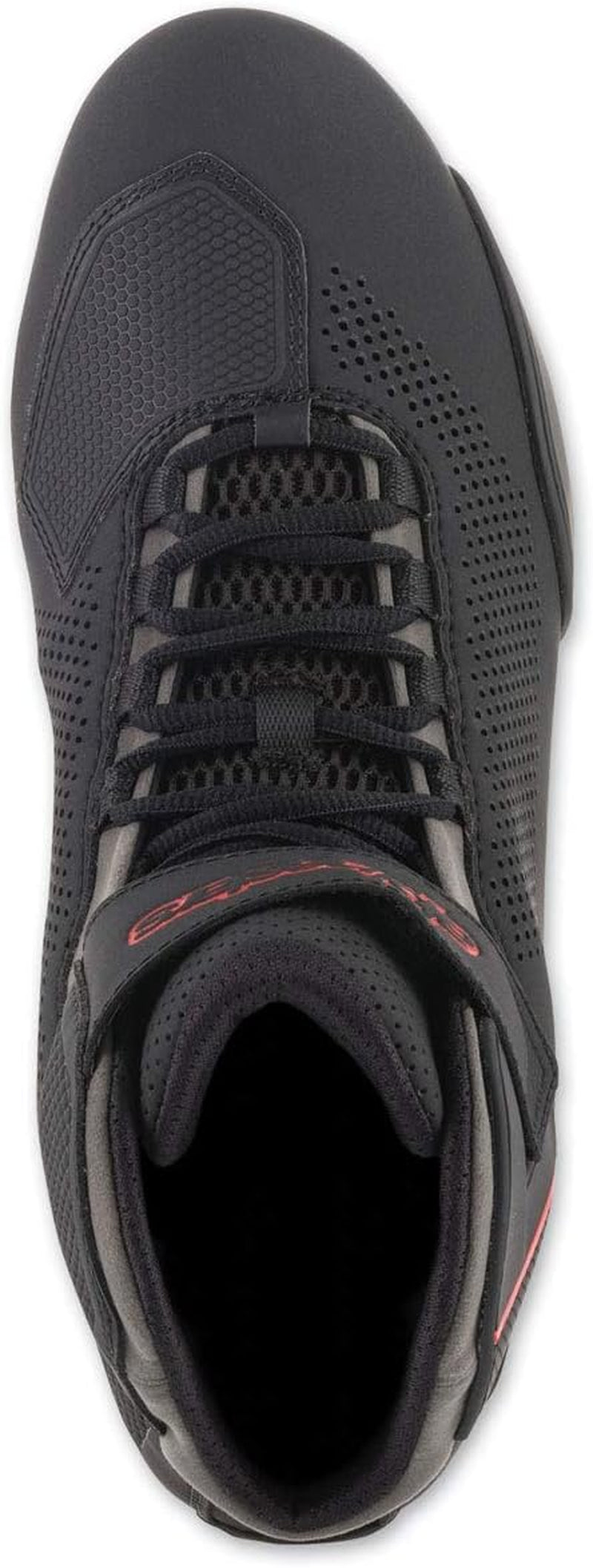 Alpinestars Men'S Sektor Vented Street Motorcycle Shoe, Black/Gray/Red, 10.5