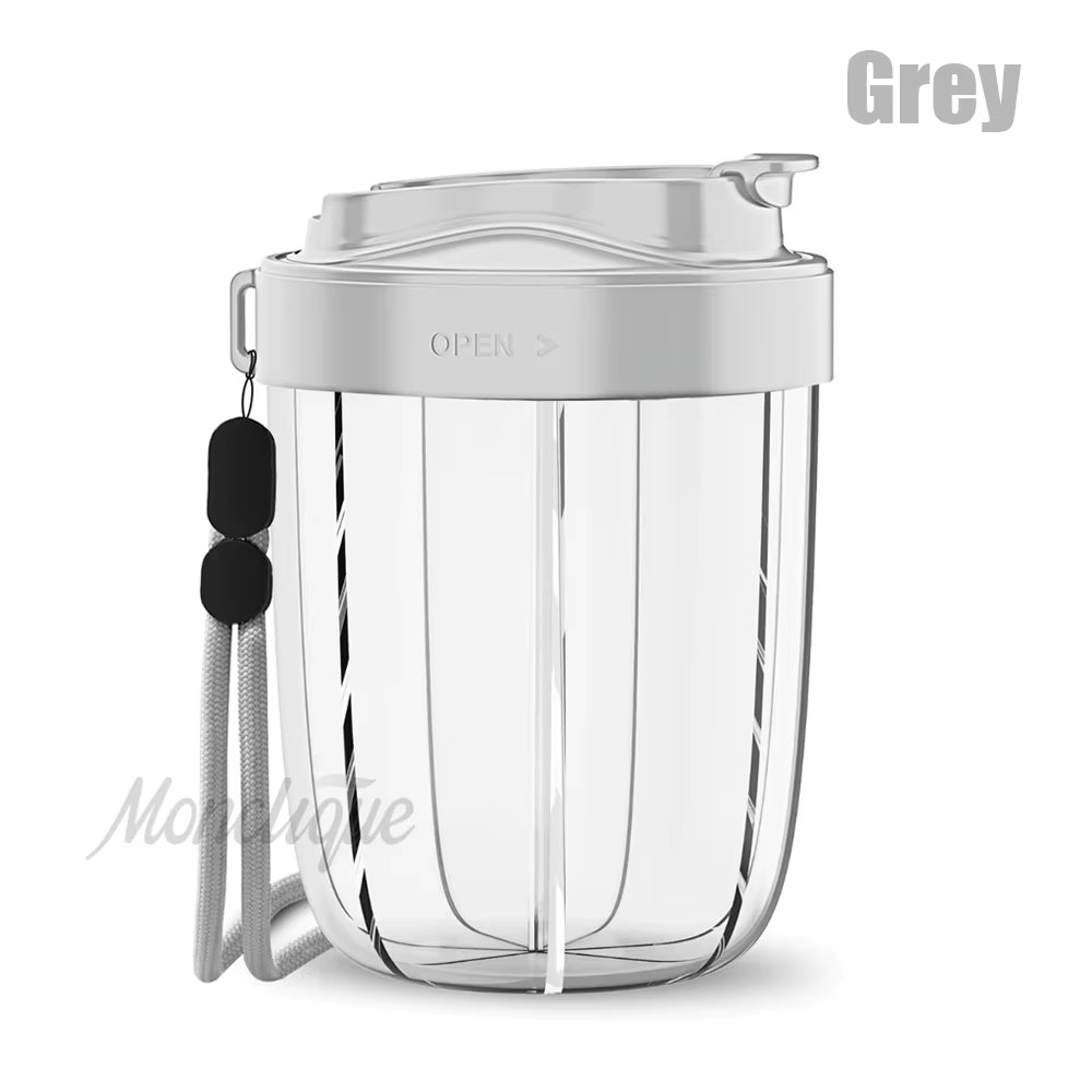 7 Grids Large Pill Cup Bottle Organizer Supplement Organizer for Holding 7 Various Vitamins Travel Pill Case Box Straw Container