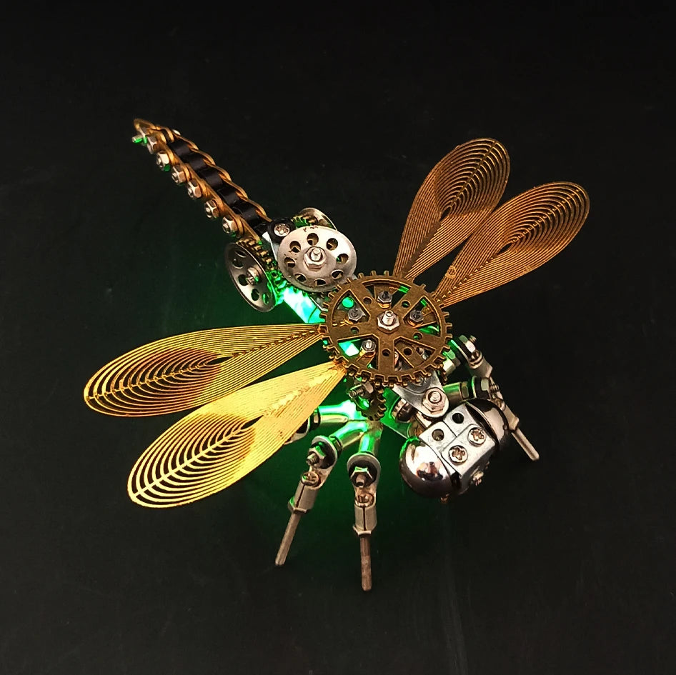 3D Metal Handmade Assembly Model DIY Mechanical Precision Insect Dragonfly Spider Mantis High Difficulty Birthday Gift