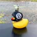 Car Bicycle Decoration Yellow Duckling with Propeller Helmet Rubber Duck Ducky Bicycle Wind Motor Riding Cycling Ornament
