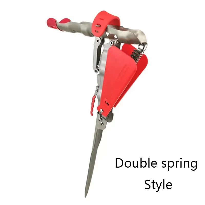 1Pcs Automatic Double Spring Angle Fishing Pole Foldable Anti-Rust Steel Fishing Pole Holder Sea Rod Fishing Tackle Dropship