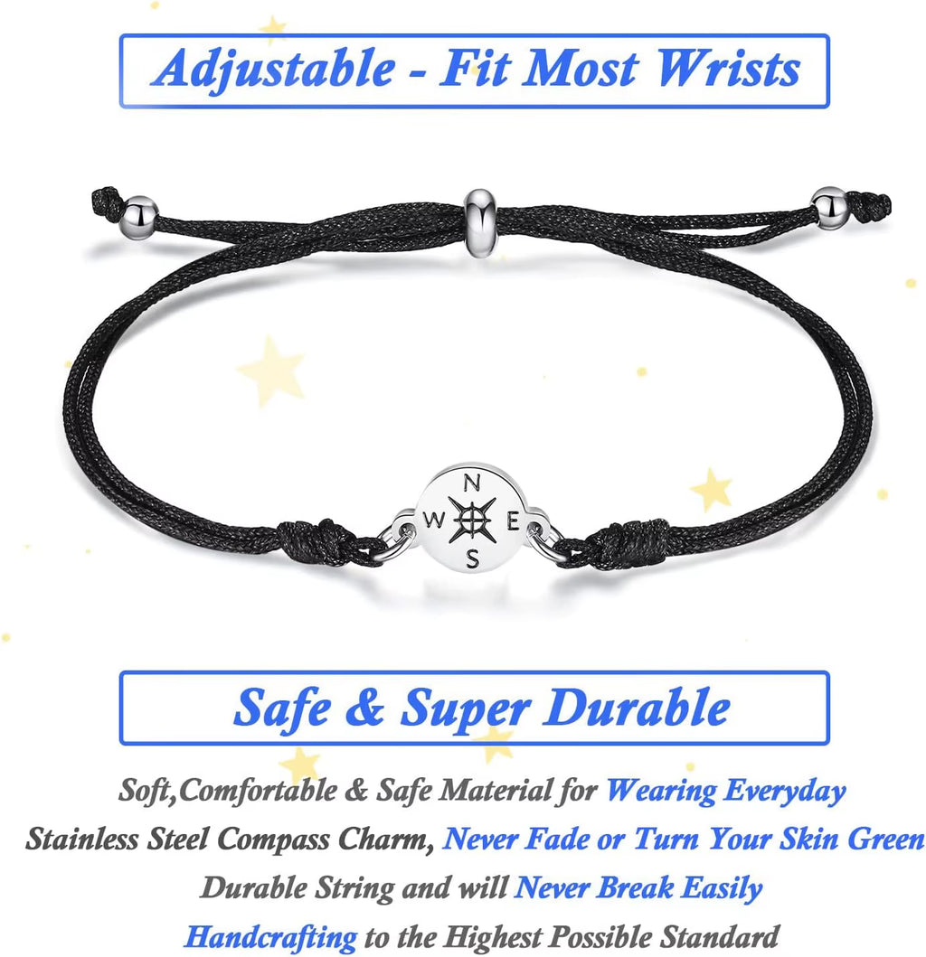 2025 Graduation Gifts for Her/Him - Adjustable Bracelet Comes in Cap Box with Card - for High School/College/Middle School Grads