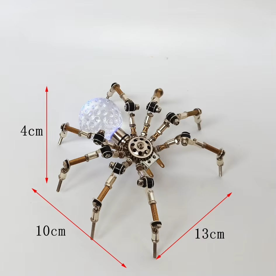 3D Metal Handmade Assembly Model DIY Mechanical Precision Insect Dragonfly Spider Mantis High Difficulty Birthday Gift