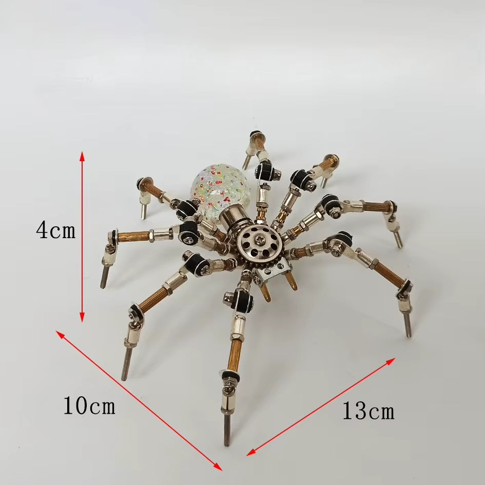 3D Metal Handmade Assembly Model DIY Mechanical Precision Insect Dragonfly Spider Mantis High Difficulty Birthday Gift