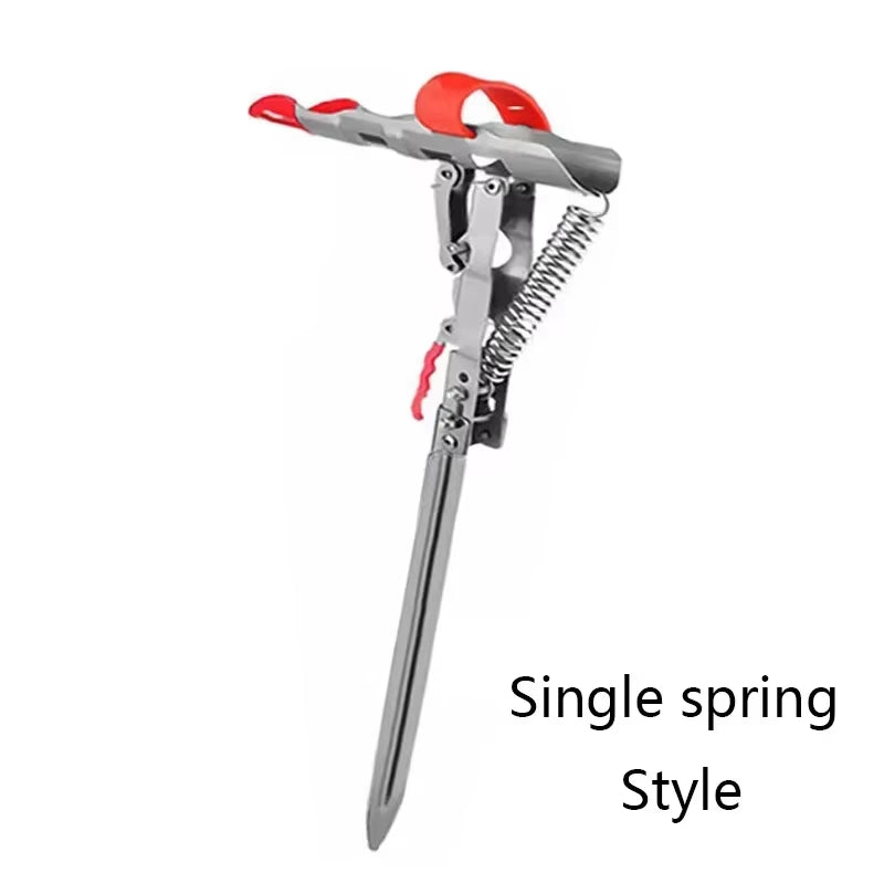 1Pcs Automatic Double Spring Angle Fishing Pole Foldable Anti-Rust Steel Fishing Pole Holder Sea Rod Fishing Tackle Dropship