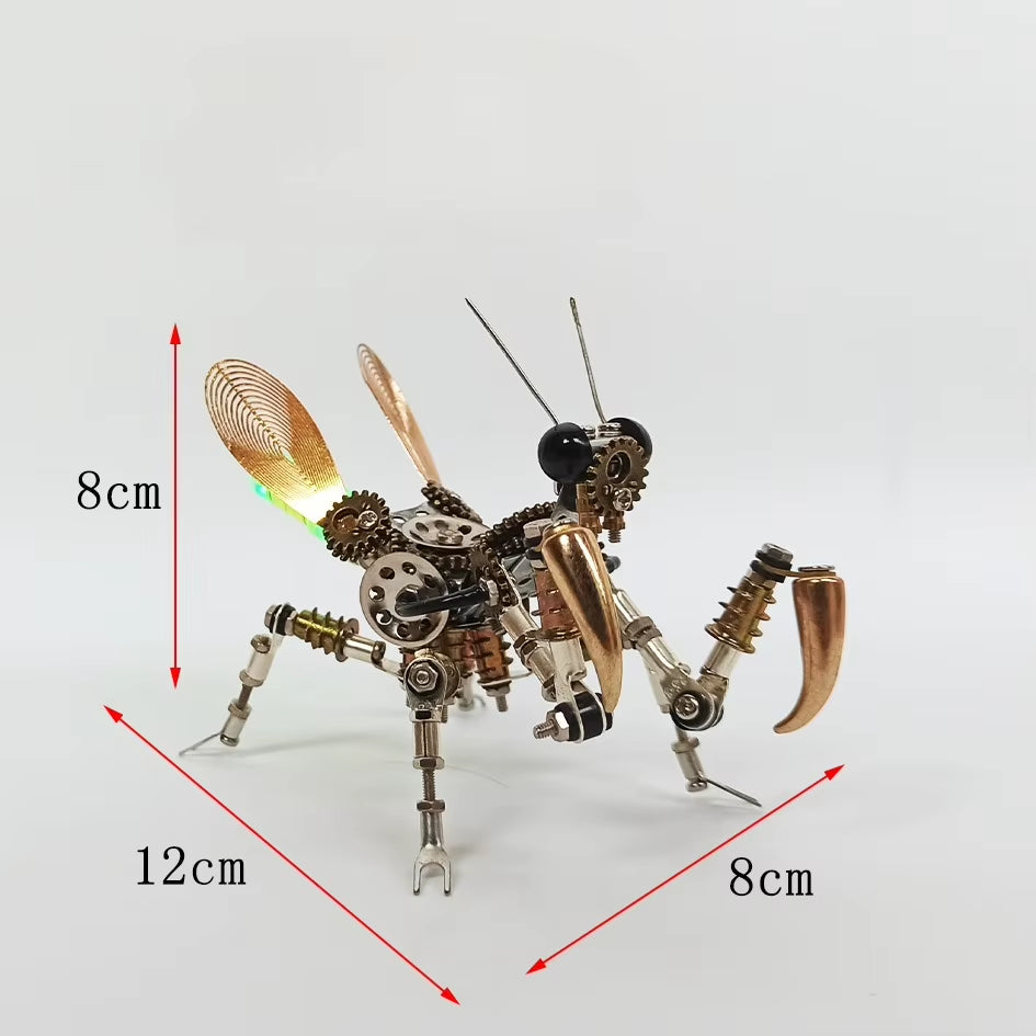 3D Metal Handmade Assembly Model DIY Mechanical Precision Insect Dragonfly Spider Mantis High Difficulty Birthday Gift